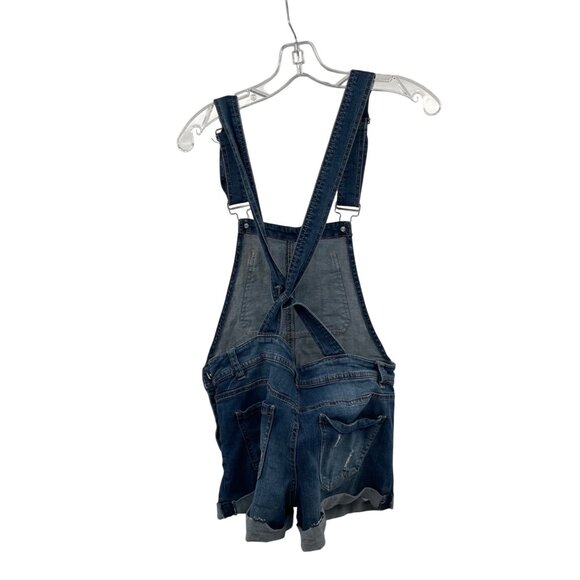 Dollhouse Womens Denim Short Overalls Blue Size 5 - Picture 7 of 9